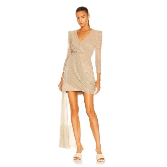 Patbo Lurex Draped Mini Dress - Worn Once! - Picture 8 of 11